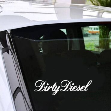 chasy diesel dz1295: Наклейка, стикер " Dirty Diesel" размер 23 см х 6 см