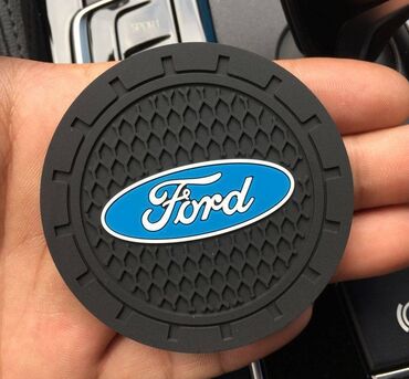 Чехлы: Коврик для стакана воды с логотипом Ford, диаметр 7,2 см