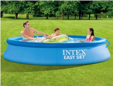 Бассейны: НАСОС РУЧНОЙ КОМПЛЕКТЕ ЕСТЬ Надувной бассейн INTEX Easy Set Pool