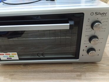 Duxovkalar: Duxovka Silver, Elektrik, rəng - Gümüşü, Ayrıca dayanan, Yeni