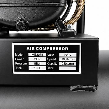 Оборудование для производства: №: 8935 Məhsulun adı: Hava kompressoru Ural, 100 l Brend: Ural — 3