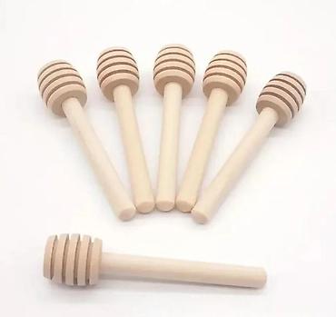 Kašike: Drvene kašičice za med – mini “honey dipper” štapići - Materijal — 4