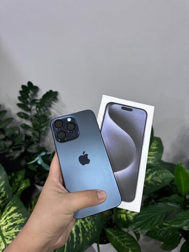 iphone 11pro телефон: IPhone 15 Pro Max, Колдонулган, 512 ГБ, Blue Titanium, Заряддоочу түзүлүш, Куту, 89 %