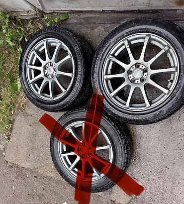 Дөңгөлөктөр монтажда 215 / 60 / R 17, Кыш, Колдонулган, Жеңил унаалар, Куйма, тешиктери - 5 lalafo.kg да Дөңгөлөктөр монтажда 215 / 60 / R 17, Кыш, Колдонулган, Жеңил унаалар, Куйма, тешиктери - 5