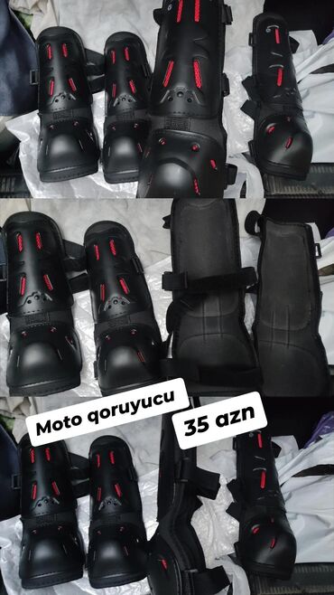 Аренда мототранспорта: Motosiklet qoruyucular satılır, qol və dizlik üçündür. Təzədir