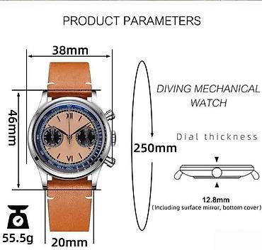 Ručni satovi: ADDIESDIVE AD2037 - 38mm - Braon — 12