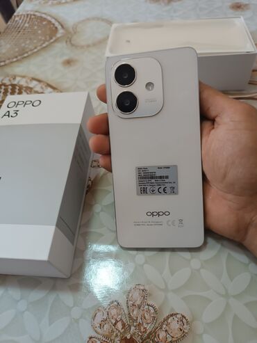 Audio: Oppo A3, 128 GB, rəng - Ağ, Sənədlərlə