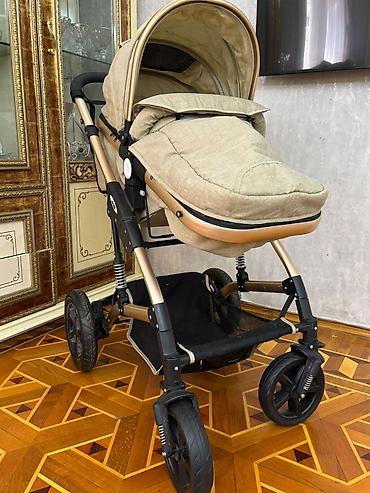 ay: Uşaq arabası – çoxfunksiyalı, iri təkərli model - Rəng: bej (qızılı — 2