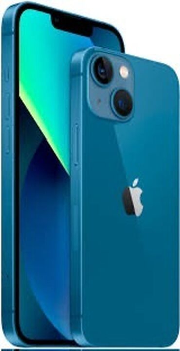 Apple iPhone: IPhone 13, Б/у, 128 ГБ, Синий, Наушники, Зарядное устройство, Защитное стекло, 100 %