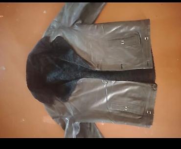 üst geyimleri: Qış üçün kişilər üçün qalın içlikli dəri plaş/kurtka. - Material — 4