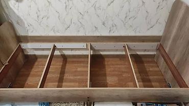 bunk bed: Детский комплект мебели в древесном декоре (под дуб): кровать с — 3