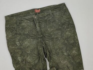 plisowane szerokie spodnie: Etirel, Spodnie 3/4 damskie, rozmiar XL