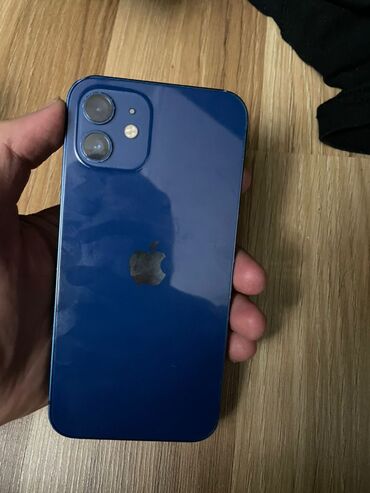 Apple iPhone: IPhone 12, Скидка 10%, Б/у, 64 ГБ, Pacific Blue, Защитное стекло, Чехол, Кабель, 85 %