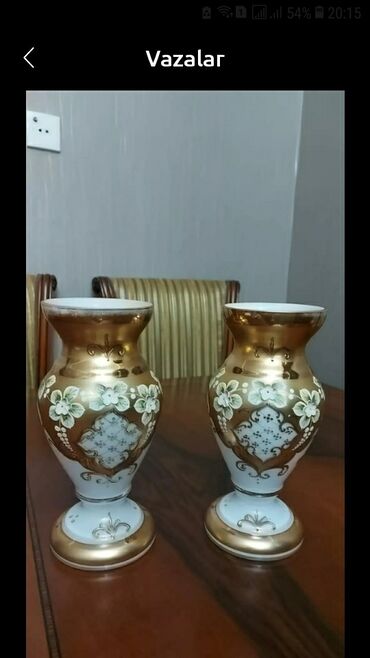 cerez qabi: Набор ваз, Богемское стекло