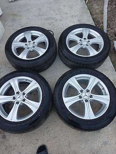 disk 19: Mercedes-Benz üçün 4 ədəd orijinal yüngül lehimli disklər və təkər — 1