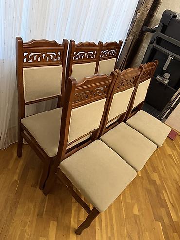 2 el mebel: Qonaq otağı üçün, İşlənmiş, Qatlanmayan, Stul — 2