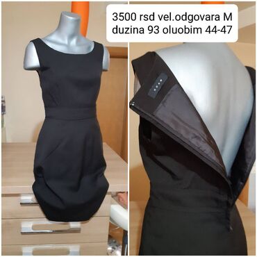 haljina zimska: M (EU 38), bоја - Crna, Na bretele