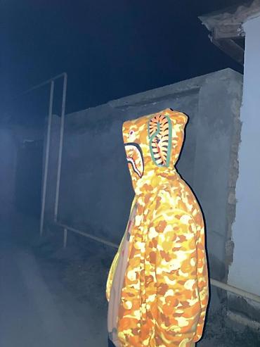 esger geyimi: BAPE Shark Hoodie – narıncı kamuflyaj TAM ORGİNALDİ 150 AZN ALINIB — 4