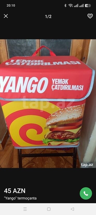 Digər: Yango kuryer çantası az işlənib yeni kimidir lalafo.az -da Digər: Yango kuryer çantası az işlənib yeni kimidir