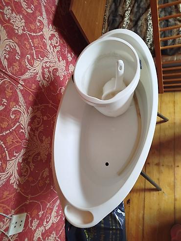 usag vannasi: Uşaq vannası və stendi - Ergonomik oval formalı plastik uşaq vannası — 2