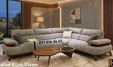 Modern dizaynlı, L formalı künc divan - Yumşaq, komfortlu oturacaq və