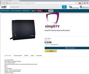 Aksesoari za TV i video: Sobna DVB-T/T2 antena simpliTV powered by KATHREIN - Aktivna — 8