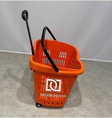 Оборудование для магазинов: Təkərli market səbətləri — 8