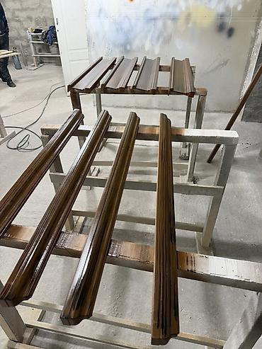 bezekli herifler ad yazmaq: Mebel və interyer üçün dekorativ plintus/profil hissələri - Material — 4