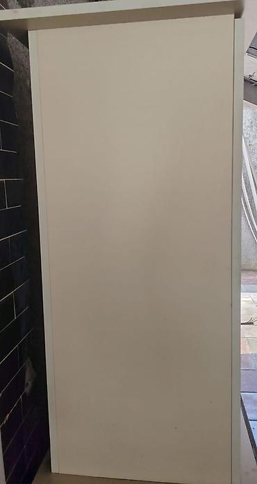 ofis ucun kreslo ucuz: Ağ rəngli birqapılı şkaf - Material: laminat/MDF lövhə - Rəng: açıq — 3