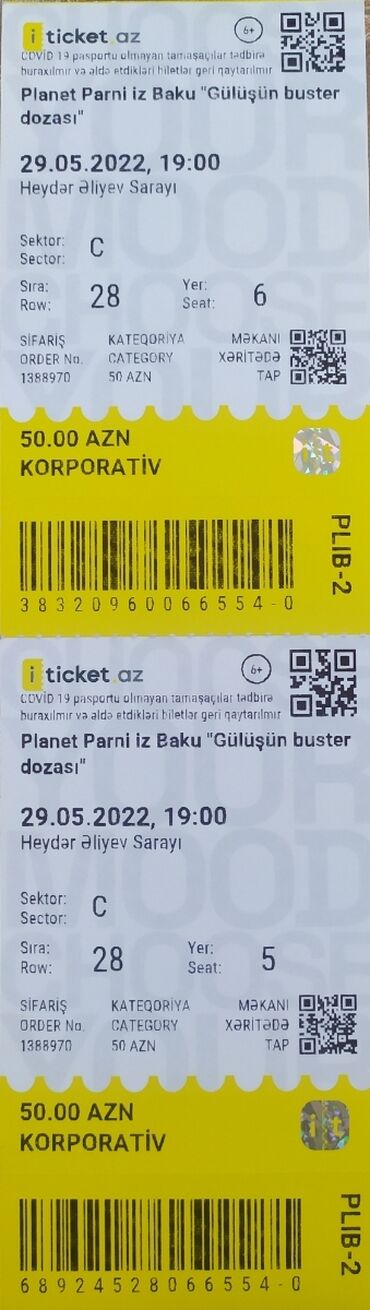 konsert biletleri v Azərbaycan | PIANO VƏ FORTEPIANOLAR: 29 may tarixində keçiriləcək "Planet parniz Baku" konsertinə 2 ədəd