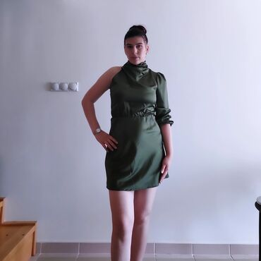 moje krpice haljine svecane: One size, color - Green, Cocktail, Other sleeves