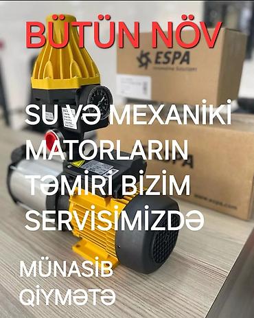 su nasosunun təmiri: Xidmət: Su nasosları Təmiri və hovuz nasoslarının satışıda var — 1