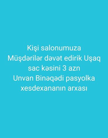 Saç ustaları: Saç ustaları | Kişi saç kəsimləri | Pulsuz saç kəsimi