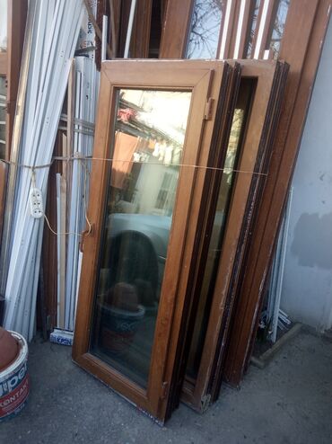 Plastik pəncərələr: İşlənmiş İkiqat şüşə paketi Plastik pəncərə, Еni: 80 sm, Uzunluğu: 156 sm — 9