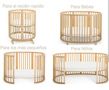 белая мебель в стиле прованс: Для девочки и мальчика, Колыбель, Б/у, С матрасом