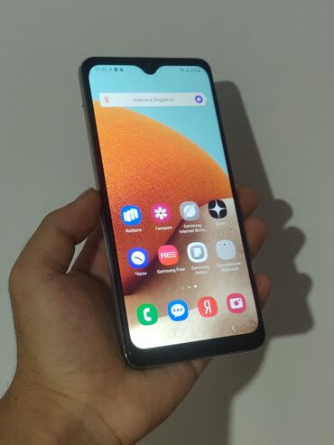 сотовые телефоны сименс: Samsung Galaxy A32, Б/у, 64 ГБ, цвет - Голубой, 2 SIM