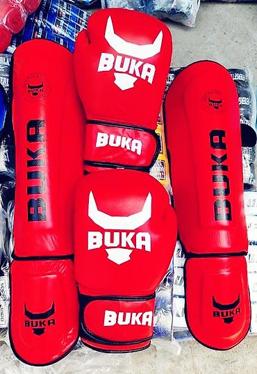 Перчатки: Комплект экипировки для единоборств BUKA Состав набора: - Боксерские — 12