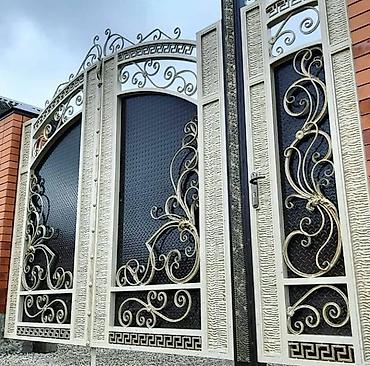 Həyət darvazaları: Metal EN MMC olaraq istədiyiniz forma və ölçüde demir işlerinin — 10