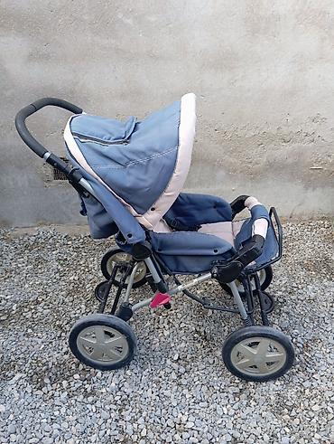 Uşaq arabası – “Modern Baby” brendi - Rəng: mavi/boz və açıq krem