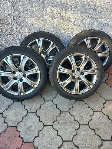tir: Колеса в сборе 225 / 50 / R 17, Зимняя шипованная, Б/у, Комплект, Легковые, Литые, отверстий - 5 — 1