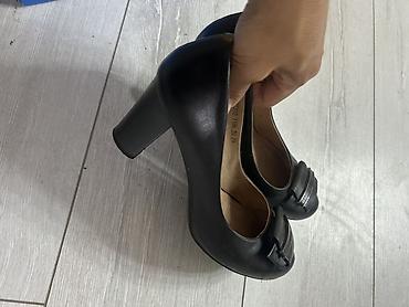 Туфли: Туфли, 38, Б/у, цвет - Черный, Самовывоз, Бесплатная доставка, Платная доставка — 8