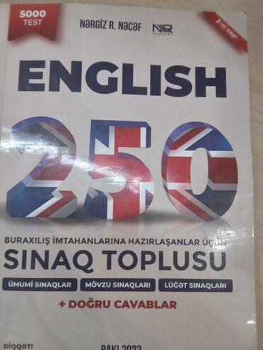 nərgiz nəcəf 250 sınaq qiyməti: Ingilis dili 250 test toplusu islenib ama sadece karandasla ama cox