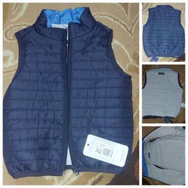 офисная одежда: Жилетка турецкая фирмы VERSCON размер 104см, на 3-4 года, цвет синий