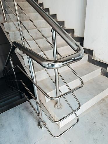 Готовые перила: Готовые перила, Материал: Нержавеющая сталь, Для лестницы, Новый — 12