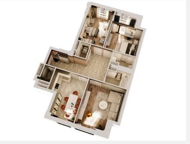 Продажа квартир: 3 комнаты, 101 м², Элитка, 13 этаж, ПСО (под самоотделку)