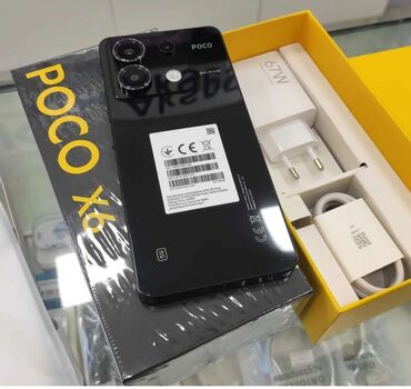 Poco: Poco X6, 256 GB, rəng - Qara, Zəmanət, Sensor, Barmaq izi