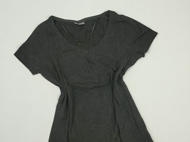czarne t shirty w serek damskie: T-shirt, Beloved, M, stan - Dobry