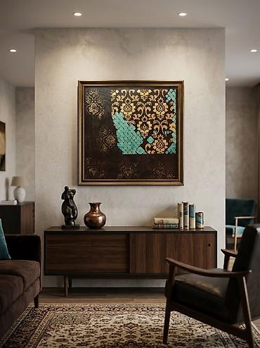 nar sekili: Mandala rəsm tablosu 40x40 qiymət 45-50 arası — 1