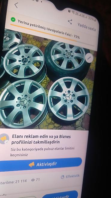 17 şam disk: Vita disqiler R 17 Məhsul: Mercedes-Benz orijinal yüngül lehimli — 1