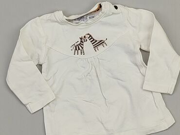 biała bluzka termiczna: Bluzka, 0-3 m, stan - Dobry